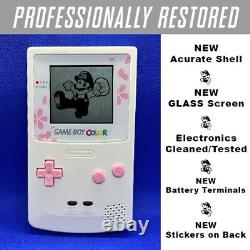 GameBoy Color Cherry Blossom Edition Nintendo System GLASS LENS Game Boy GBC