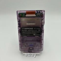 GameBoy Color Clear Purple Boxed Game Boy Console Tested Working Retro Japan F/S