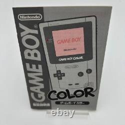 GameBoy Color Clear Purple Boxed Game Boy Console Tested Working Retro Japan F/S