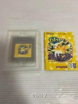 GameBoy Color GBC Pokemon Pikachu Edition Nintendo Yellow & Blue With Soft