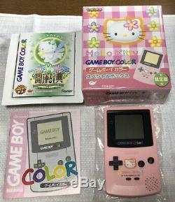 GameBoy Color Hello Kitty Special Box Console Japan NEAR MINT COMPLETE