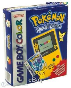 GameBoy Color Konsole #Ltd. Pokemon Edt. Yellow / Gelb mit OVP OVP beschädigt