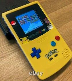 GameBoy Color Pokemon Pikachu Edition Nintendo System Backlit TFT Game Boy GBC