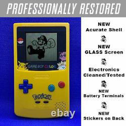 GameBoy Color Pokemon Pikachu Edition Nintendo System GLASS LENS Game Boy GBC