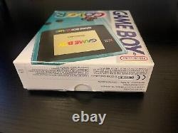 GameBoy Color Teal Console Boxed Beautiful Box VGC Tested Working Scandinavian