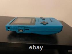 GameBoy Color Teal Console Boxed Beautiful Box VGC Tested Working Scandinavian