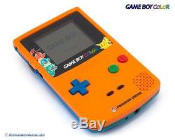 GameBoy Color console #Orange & Blue Pokemon Center Edition MINT CONDITION