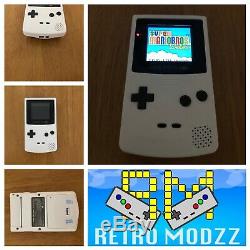 GameBoy Colour IPS Backlight LCD Rechargeable Battery MicroUSB with Speaker Mod