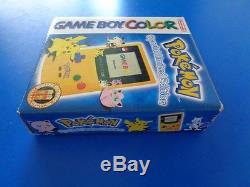 GameBoy Colour Limited Edition Pokemon Console Pikachu Yellow PINBALL INCLUDED