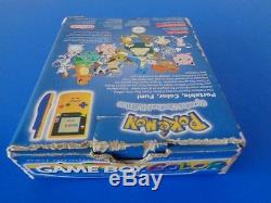 GameBoy Colour Limited Edition Pokemon Console Pikachu Yellow PINBALL INCLUDED