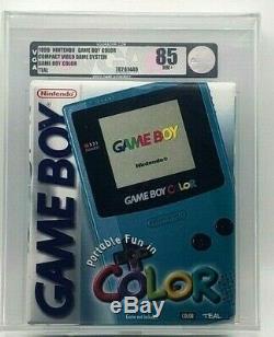 GameBoy Game Boy Color Console Teal NES New VGA Graded 85 Silver Near MINT RARE