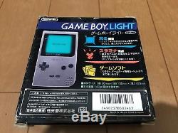 GameBoy Light console Silver Color with BOX and Manual 28