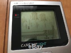 GameBoy light console Silver Color with BOX and Manual, Game