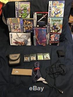 Gameboy Color Advance DS Lot Super Mario Bros Deluxe Complete Games + Boxes Only