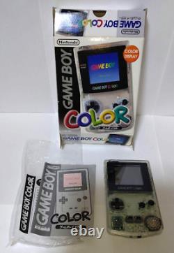 Gameboy Color Console Clear Nintendo Boxed Tested Working Japan