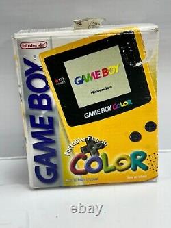 Gameboy Color Console Yellow Boxed