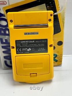 Gameboy Color Console Yellow Boxed