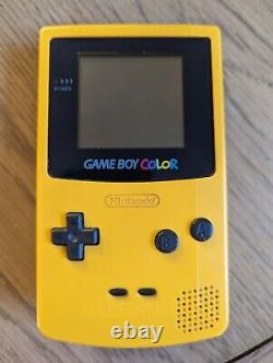 Gameboy Color Console Yellow Boxed Complete Tested and Working Game Boy Nintendo