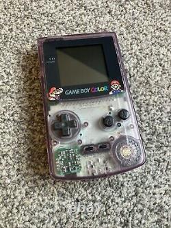 Gameboy Color Jusco Japan Exclusive CIB Mario Clear Purple Console CGB-001