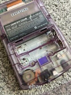 Gameboy Color Jusco Japan Exclusive CIB Mario Clear Purple Console CGB-001