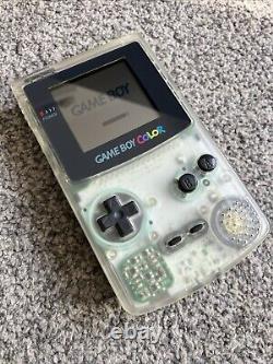 Gameboy Color Neotones Ice Clear CIB Japan Exclusive Console CGB-001