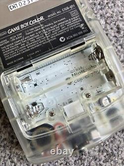 Gameboy Color Neotones Ice Clear CIB Japan Exclusive Console CGB-001