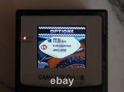 Gameboy Color New Back Light LCD screen & Body +Jerry McGraph Supercross lit gbc