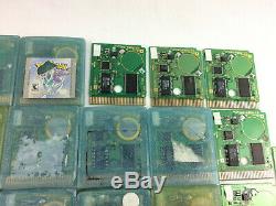 Gameboy Color Pokemon Crystal Cart Lot of 33 Non Working For Parts or Repairs