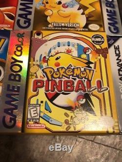 Gameboy Color Pokemon Red Blue Yellow Silver + More Rare Lot In Boxes Make Offer