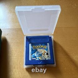 Gameboy Color Teal Blue With Pokémon Blue And Gold