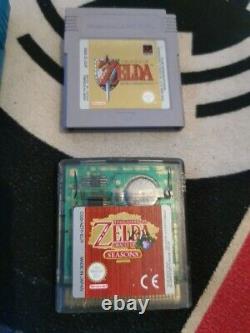 Gameboy Color Teal Console + Zelda Links Awakening And Zelda Oracle Of Seasons