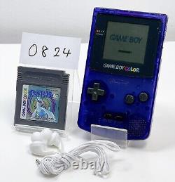 Gameboy Color Toys R Us Limited Midnight Blue CGB-001 CPU-04 withpokemon Silver