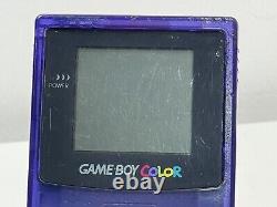 Gameboy Color Toys R Us Limited Midnight Blue CGB-001 CPU-04 withpokemon Silver