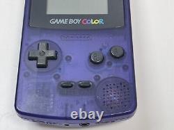 Gameboy Color Toys R Us Limited Midnight Blue CGB-001 CPU-04 withpokemon Silver