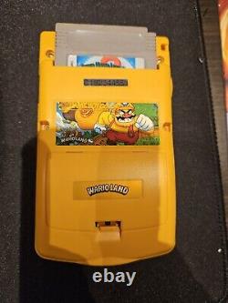 Gameboy Color With Funnyplaying IPS screen & Wario shell