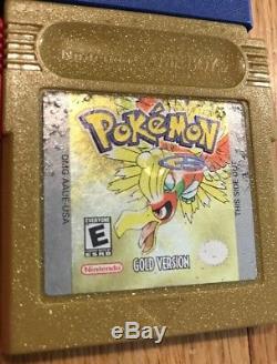 Gameboy Color With6 Genuine Pokemon Red Blue Yellow Gold Silver Crystal All Save G