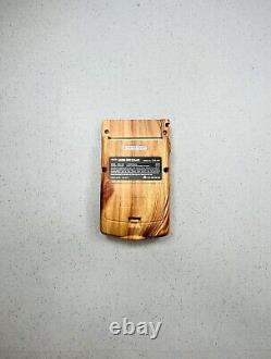 Gameboy Color Wooden Texture BACKLIT 2.6 in XL IPS Display GLASS SCREEN LENS