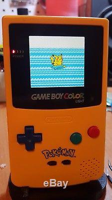 Gameboy Color pokemon Pikachu 101 Backlit Screen GBC101