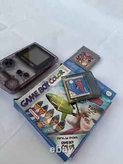 Gameboy Colour Console Atomic Purple & Games Bundle