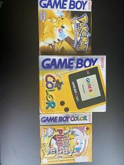 Gameboy Colour Orginal Box, Pokemon Pinball Pikachu Games, Jigglypuff Case