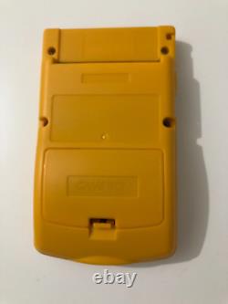 Gameboy Colour with Backlit IPS Screen Mod Custom Dandelion Yellow Shell Q5
