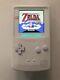 Gameboy Colour With Backlit Ips Screen Mod Custom White Shell Q5 Retro Pixel