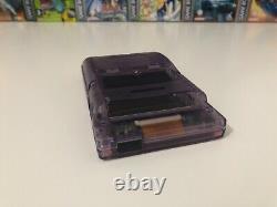 Gameboy Colour with Backlit IPS V2 Screen Mod Custom Atomic Purple Shell Q5