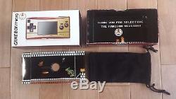 Gameboy Micro Famicom Color Boxed Console set +5 Mario games Nintendo Tested CIB