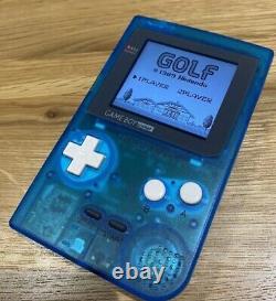 Gameboy Pocket Colour SeaBreeze Transparent with Backlight