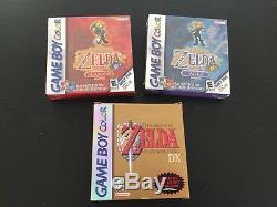 Gameboy color Zelda Oracle Of Ages and Seasons New sealed Links Awakening CIB