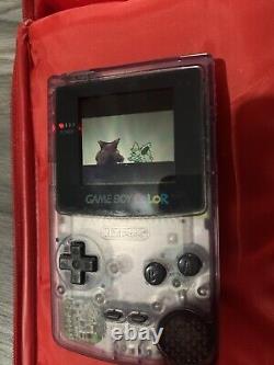 Gameboy colour console, Pokemon Red, Pokemon Yellow, Rare Pokemon Case