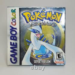 Genuine Pokemon Silver Box Only NTSC USA Gameboy Color Colour GBC