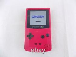 Grade A Nintendo GameBoy Game Boy Color Berry Red IPS Screen Handheld Console