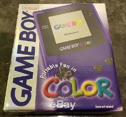Grape Game Boy Color System Nintendo Gameboy CIB Near Mint